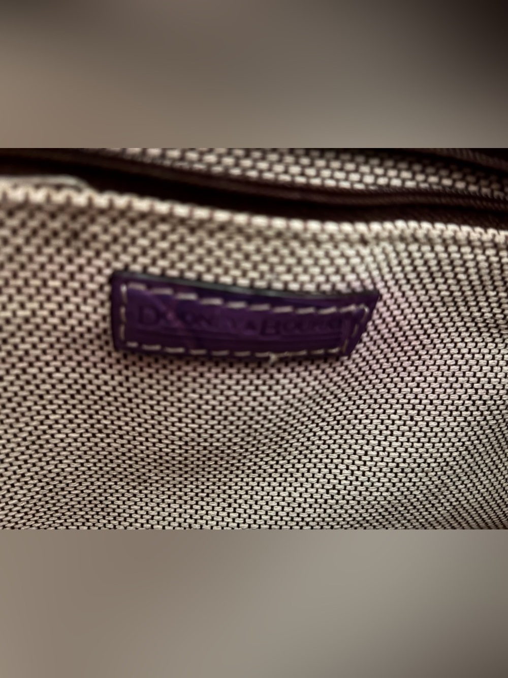 Dooney & Bourke Purple Embossed Croc Leather Satchel Shoulder Bag Y2K - Picture 11 of 16